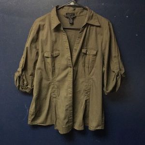 Military style button up Shirt